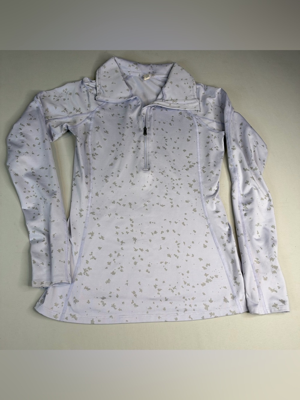 Under Armour Women’s Lavender Half-Zip Pullover with Silver Fleck Print